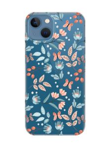 Прозорий чохол на Apple iPhone 13 :: Квітковий фон (принт 370)