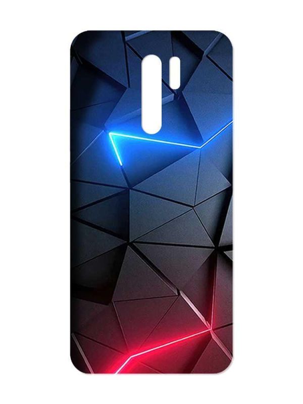 Матовий чохол з чорними боками на Xiaomi Redmi 9 :: Рельєфний фон (принт 36)