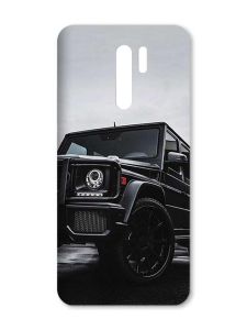 Матовий чохол з чорними боками на Xiaomi Redmi 9 :: Авто чорне (принт 234)