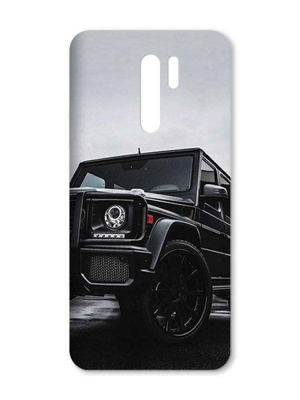 Матовий чохол з чорними боками на Xiaomi Redmi 9 :: Авто чорне (принт 234)