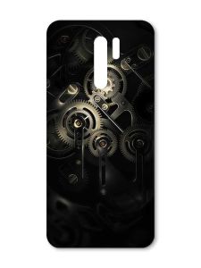 Матовий чохол з чорними боками на Xiaomi Redmi 9 :: Механізм (принт 238)