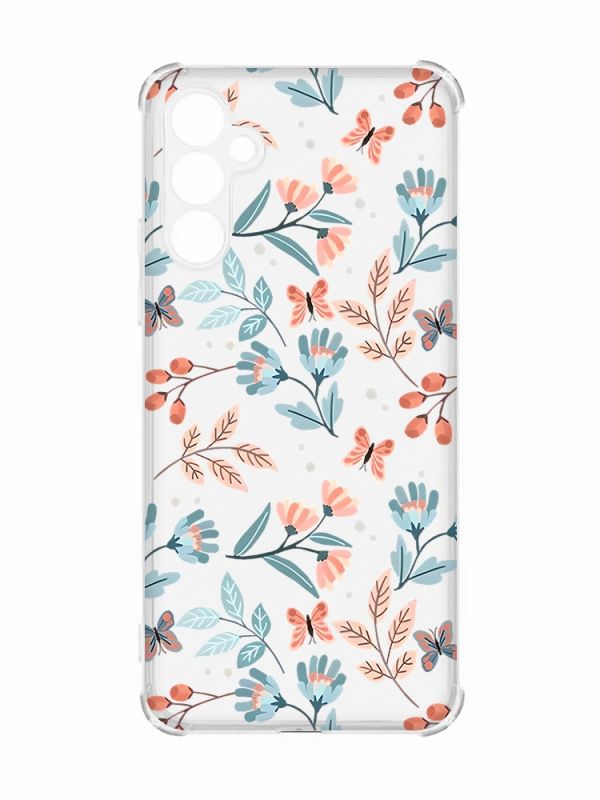 Чохол із потовщеними кутами на Samsung Galaxy A54 5G/A546 :: Квітковий фон (принт 370)