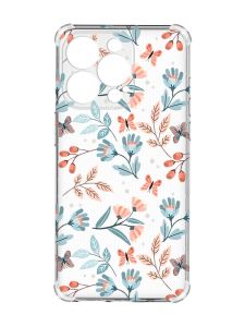 Чохол із потовщеними кутами на iPhone 15 Pro Max :: Квітковий фон (принт 370)