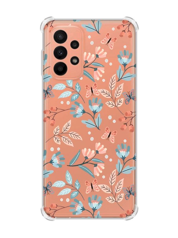 Чохол з потовщеними кутами на Samsung Galaxy A23 :: Квітковий фон (принт 370)
