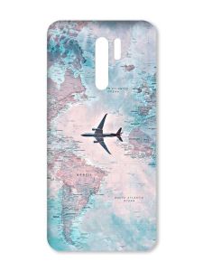 Матовий чохол з чорними боками на Xiaomi Redmi 9 :: Подорожі. Карта (принт 317)