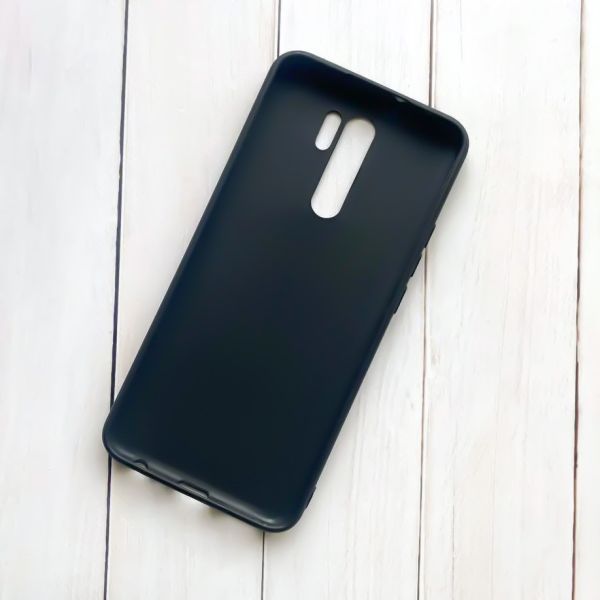 Матовий чорний чохол на Xiaomi Redmi 9 :: Котик акула (принт 379)