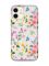 Прозорий чохол на iPhone 12 mini :: Квітковий фон (принт 369)