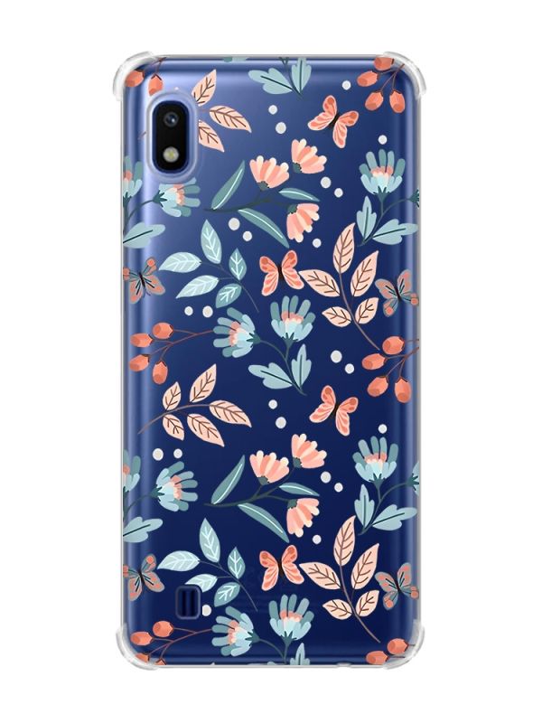 Чохол з потовщеними кутами на Samsung Galaxy A10 (2019)/A105 :: Квітковий фон (принт 370)