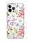 Прозорий чохол із захистом камери на iPhone 14 Pro :: Квітковий фон (принт 369)