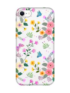 Прозорий чохол для iPhone 7, 8 :: Квітковий фон (принт 369)