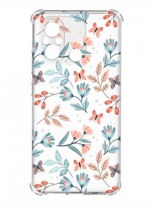 Чохол з потовщеними кутами на Xiaomi Redmi 12C :: Квітковий фон (принт 370)