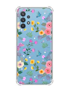 Чохол з потовщеними кутами на Samsung Galaxy A32 :: Квітковий фон (принт 369)