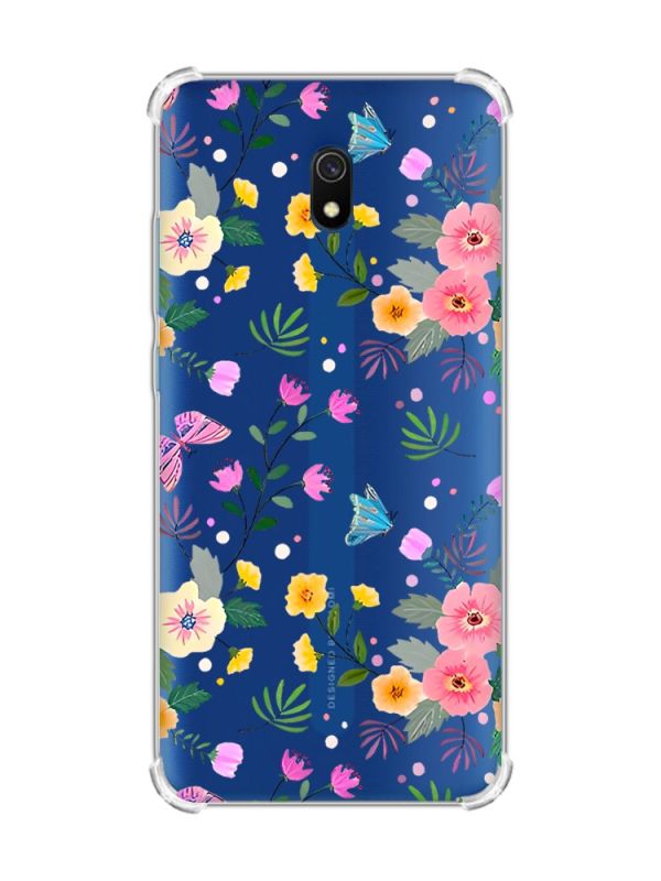 Чохол з потовщеними кутами на Xiaomi Redmi 8A :: Квітковий фон (принт 369)