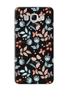 Матовий чорний чохол на Samsung Galaxy J7(2016) J710 :: Квітковий фон (принт 370)