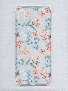 Чохол з потовщеними кутами на Xiaomi Redmi 9A :: Квітковий фон (принт 370)
