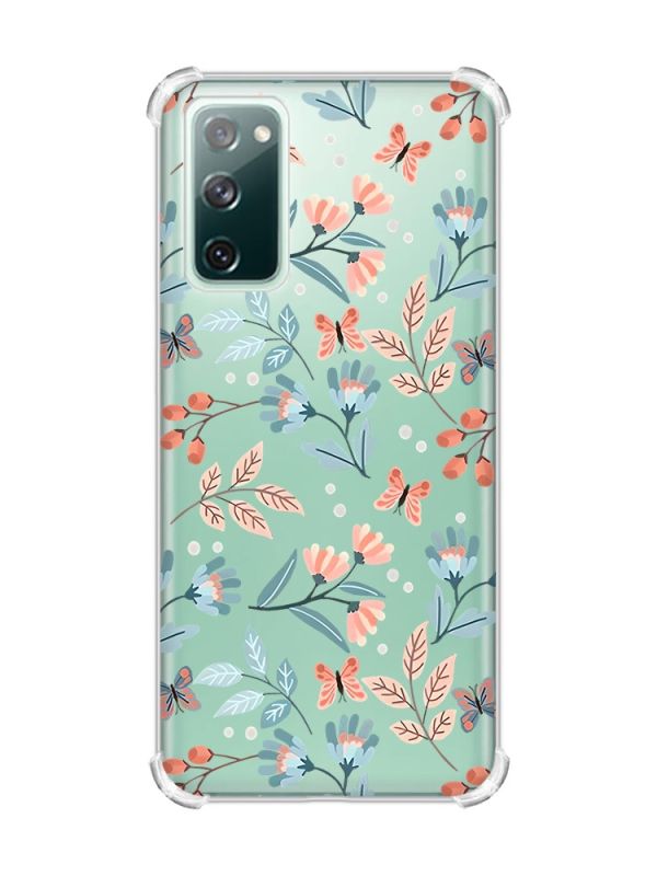 Чохол з потовщеними кутами на Samsung Galaxy S20 FE :: Квітковий фон (принт 370)