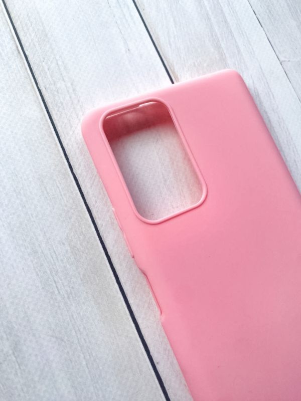 Матовий силіконовий чохол на Xiaomi Redmi Note 10 Pro/10 Pro Max Рожевий
