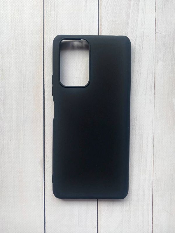 Матовий силіконовий чохол на Xiaomi Redmi Note 10 Pro/10 Pro Max Чорний