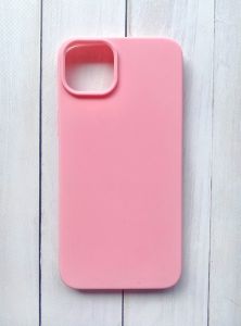 Матовий силіконовий чохол на iPhone 15 Plus Рожевий