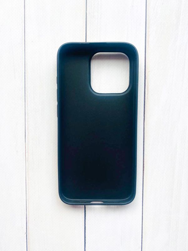 Матовий силіконовий чохол на iPhone 15 Pro Чорний