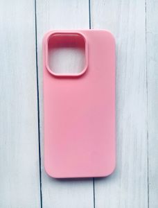 Матовий силіконовий чохол на iPhone 15 Pro Рожевий