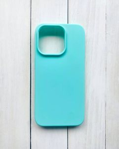 Матовий силіконовий чохол на iPhone 15 Pro Бірюзовий