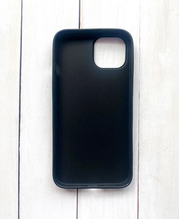 Матовий силіконовий чохол на iPhone 15 Чорний