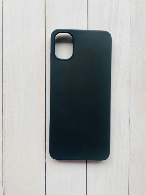 Силіконовий матовий чохол на Samsung Galaxy A05 (A055) Чорний