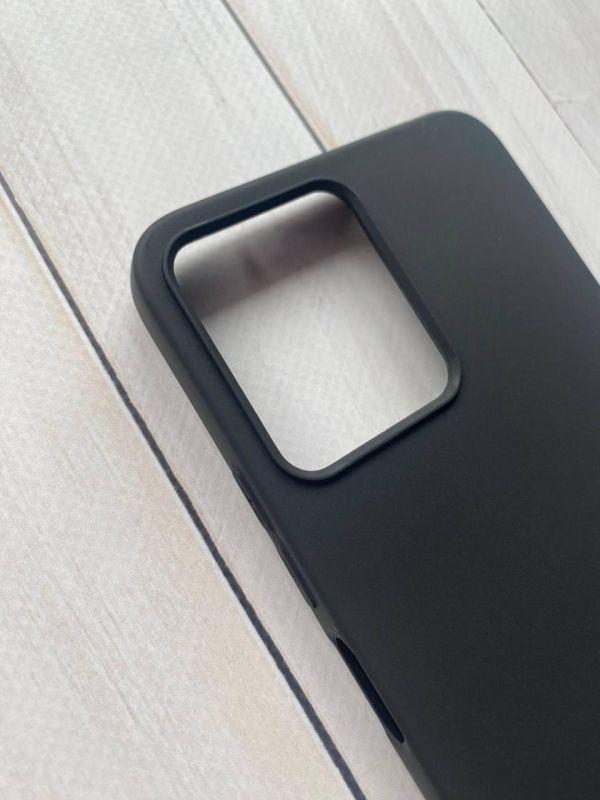 Силіконовий матовий чохол на Xiaomi Redmi 12 Чорний