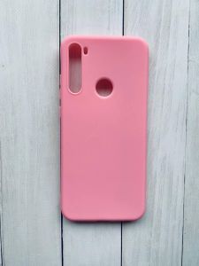 Силіконовий матовий чохол на Xiaomi Redmi Note 8T Рожевий