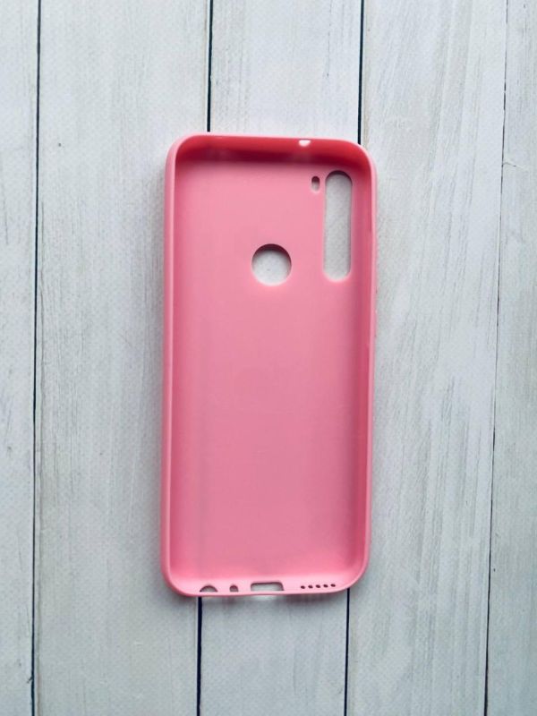 Силіконовий матовий чохол на Xiaomi Redmi Note 8T Рожевий