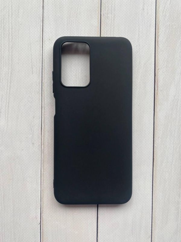 Силіконовий матовий чохол на Xiaomi Redmi 10 Чорний