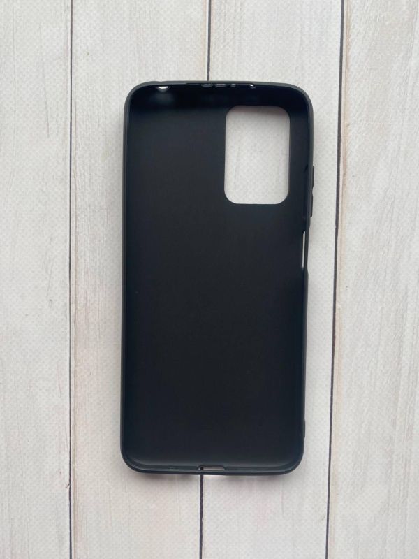 Силіконовий матовий чохол на Xiaomi Redmi 10 Чорний