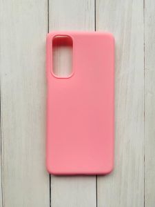Силіконовий матовий чохол на Samsung Galaxy M54 Рожевий