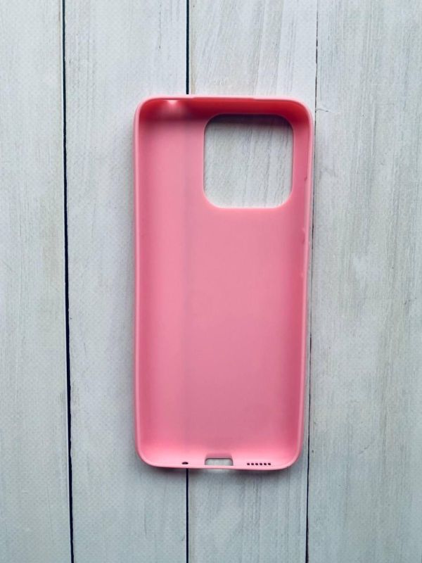 Силіконовий матовий чохол на Xiaomi Redmi 12C Рожевий