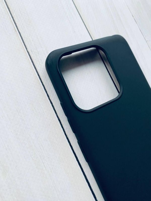 Силіконовий матовий чохол на Xiaomi Redmi 12C Чорний