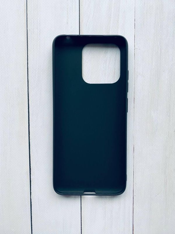 Силіконовий матовий чохол на Xiaomi Redmi 12C Чорний
