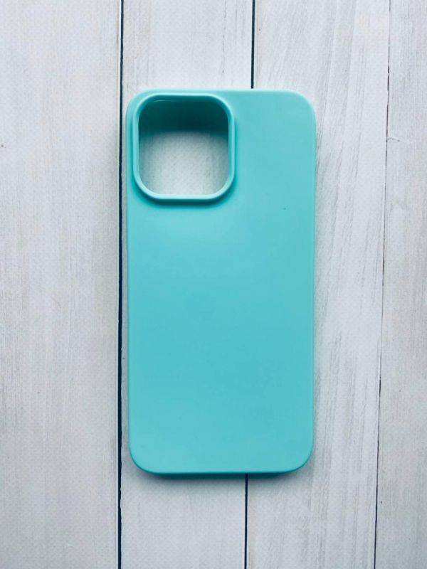 Матовий силіконовий чохол на iPhone 15 Pro Max Бірюзовий