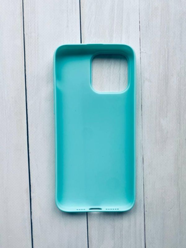 Матовий силіконовий чохол на iPhone 15 Pro Max Бірюзовий