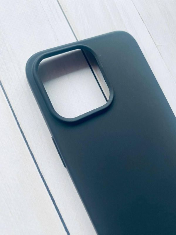Матовий силіконовий чохол на iPhone 15 Pro Max Чорний