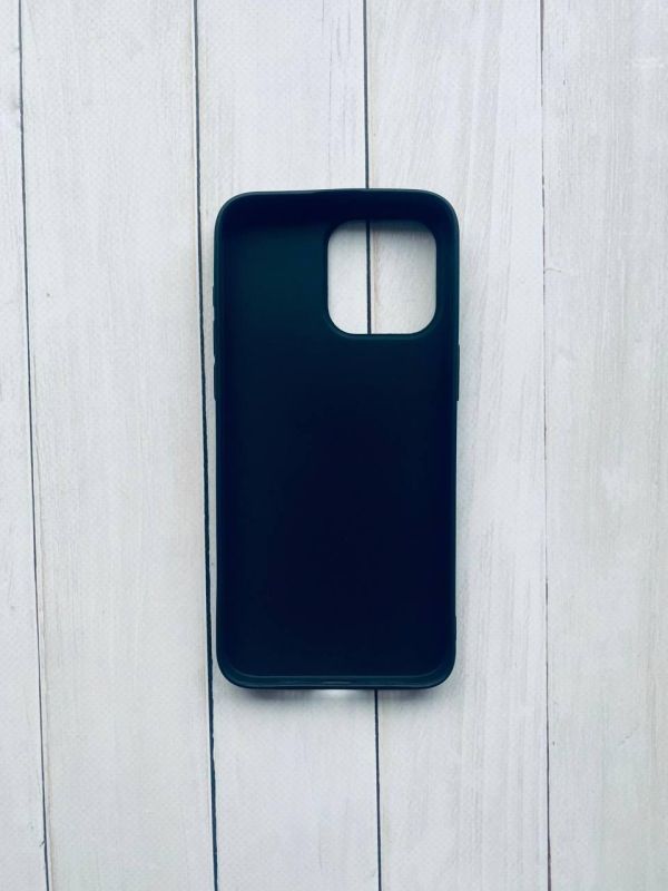 Матовий силіконовий чохол на iPhone 15 Pro Max Чорний