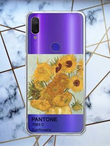 Прозорий чохол на Xiaomi Redmi Note 7/7 Pro :: Соняхи /принт 81/