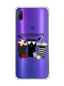 Чохол з потовщеними кутами на Xiaomi Redmi Note 7/7 Pro :: Коктейлі. Венздей /принт 216/