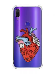 Чохол з потовщеними кутами на Xiaomi Redmi Note 7/7 Pro :: Серце анатомічне /принт 250/
