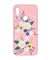 Матовий чохол з рожевими боками на Xiaomi Redmi Note 7/7 Pro :: Квіти. Акварель /принт 271/