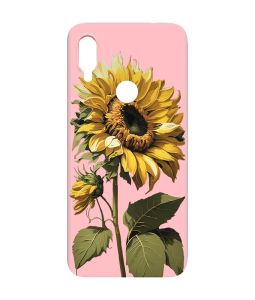Матовий чохол з рожевими боками на Xiaomi Redmi Note 7/7 Pro :: Соняшник /принт 274/