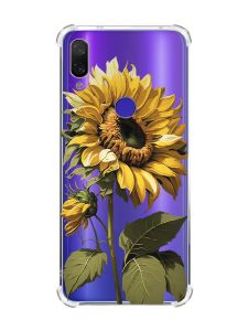 Чохол з потовщеними кутами на Xiaomi Redmi Note 7/7 Pro :: Соняшник /принт 274/