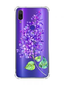 Чохол з потовщеними кутами на Xiaomi Redmi Note 7/7 Pro :: Гілочка бузку /принт 280/