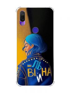 Чохол з потовщеними кутами на Xiaomi Redmi Note 7/7 Pro :: Вільна /принт 252/