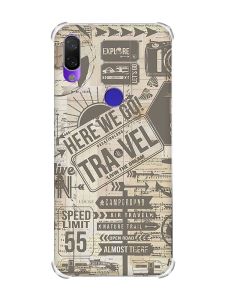 Чохол з потовщеними кутами на Xiaomi Redmi Note 7/7 Pro :: Мандри /принт 324/